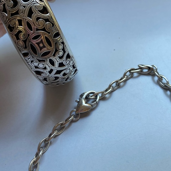 Brighton Serendipity‎ Necklace and Bangle Chunky Set Sterling Silver Bracelet - Picture 9 of 11